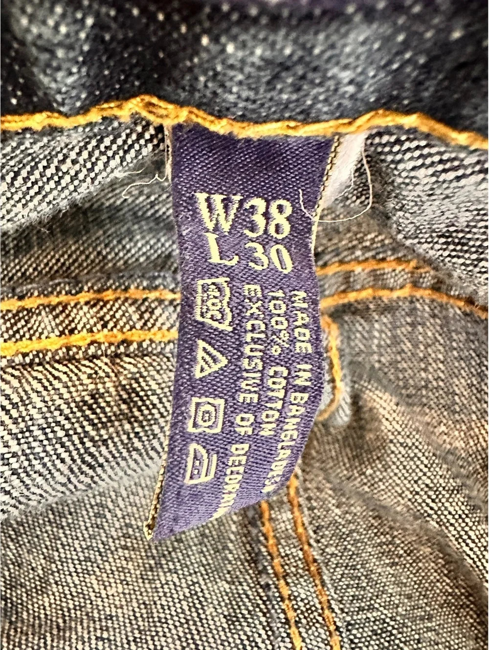 U.S. Polo Assn Men’s Jeans 38x30 Blue Denim Straight Leg Classic Fit